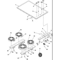 Amana AK2H30W3-P1143701NW cooktop assembly diagram