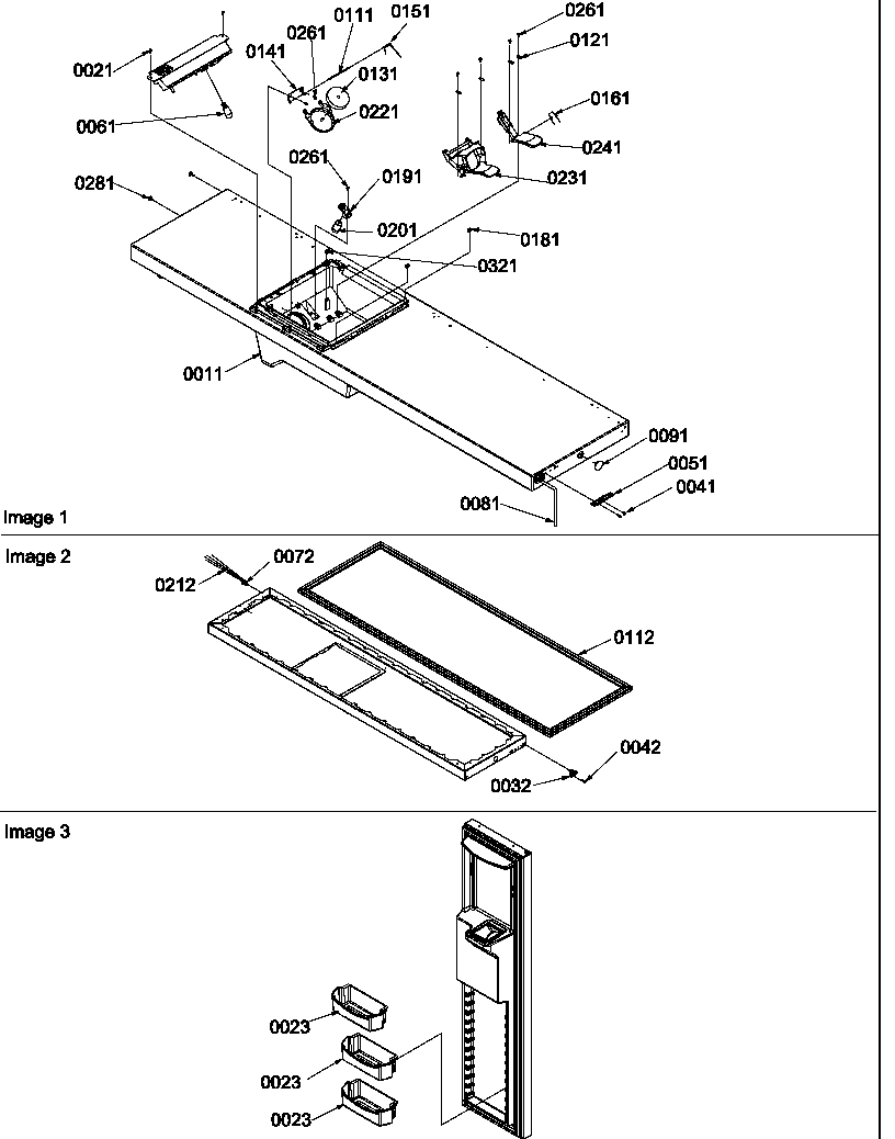 Amana SXD522VW-P1320302WW freezer door diagram