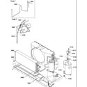 Amana PTC123A50BA/P1216321R compressor/tubing diagram