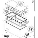 Amana AC101KW-P1317802WW door gasket, liner & hardware diagram