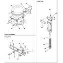 Amana AC101KW-P1317811WW compressor, hinge & lock diagram