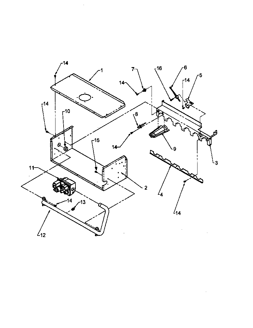 Amana GUIA115CA50/P1207207F manifold assembly diagram