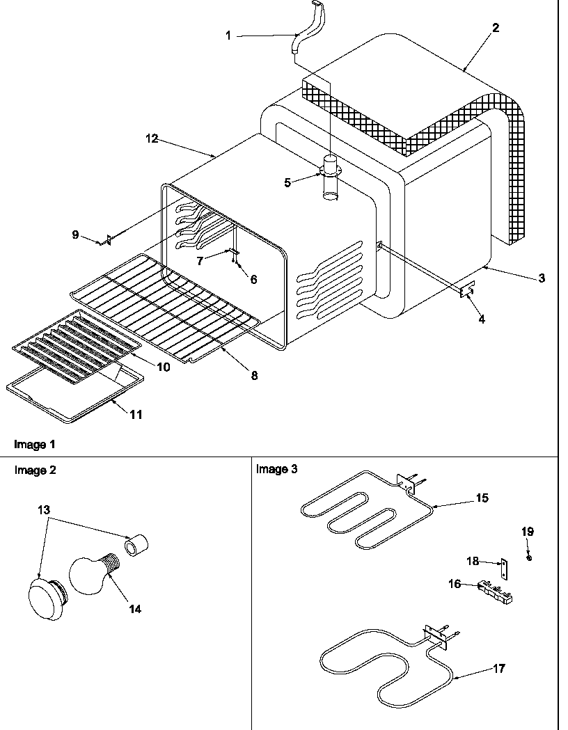 Amana ART6113LL/P1143638NLL cavity diagram