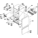 Amana BX21VE-P1321503WE controls & light covers diagram