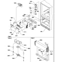 Amana BX21VE-P1321503WE evaporator & freezer control assembly diagram
