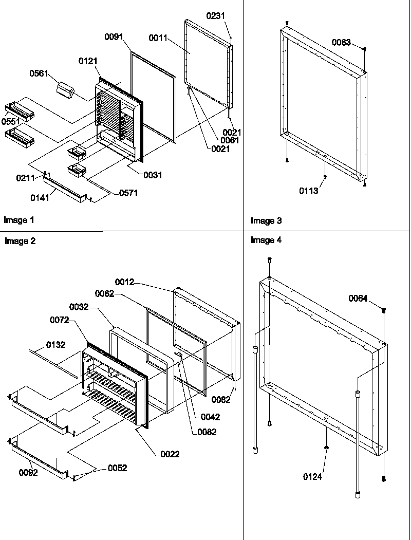 Amana BG21VL-P1321501WL door assemblies diagram