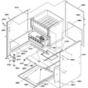 Amana GUIS090CX50/P1211105F outer cabinet diagram