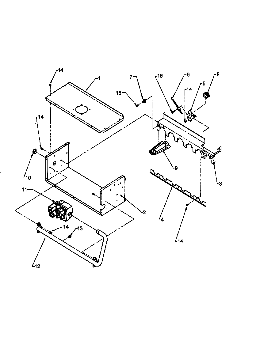 Amana GCIB115A40/P1186506F manifold assembly diagram