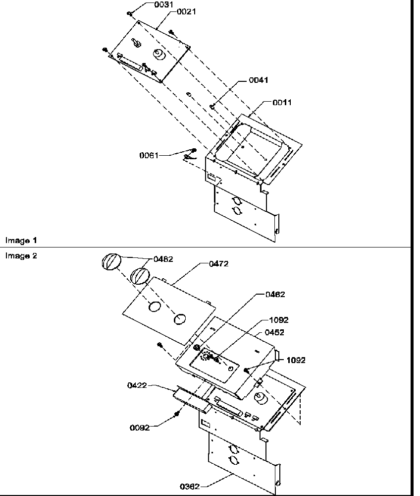 Amana PTH094A35CB/P1225225R capillary tubing/sweat valve diagram