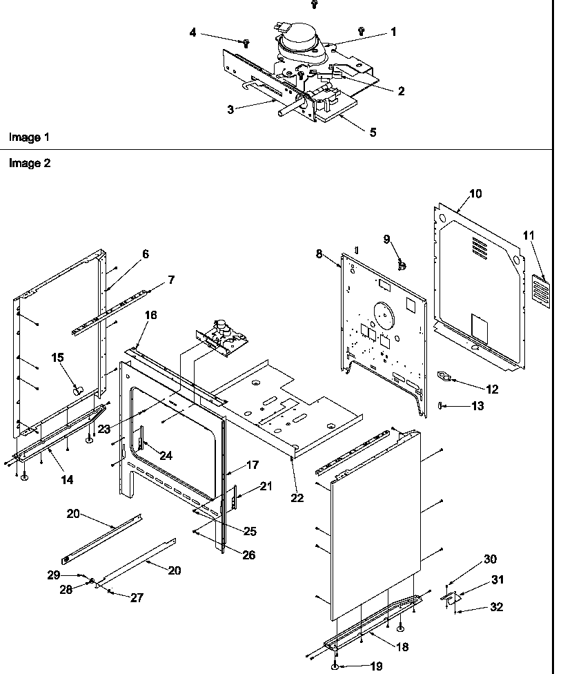 Amana ART6511LL/P1143658NLL cabinet diagram