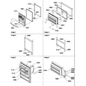 Amana TX518VW-P1322502WW door assemblies diagram