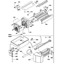 Amana TX518VW-P1322502WW ice maker assembly and parts diagram