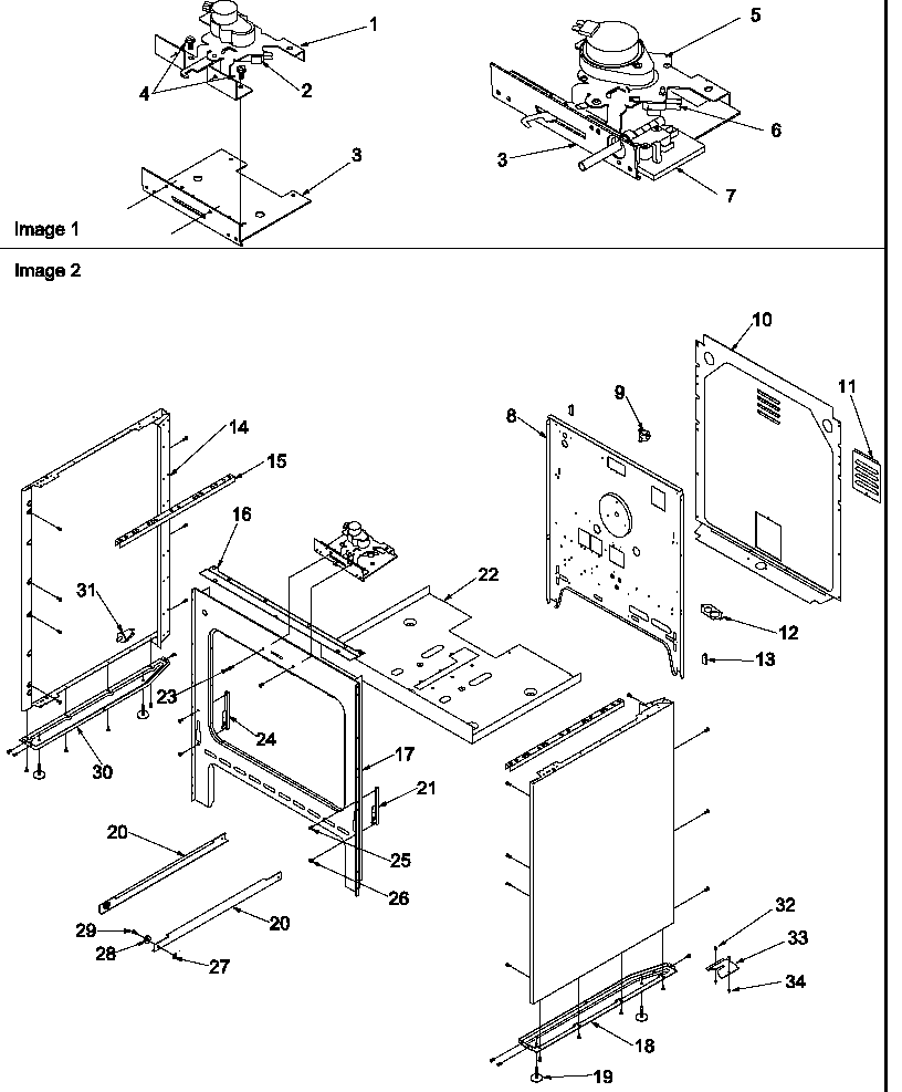 Amana ART6511LL/P1143612NLL cabinet diagram