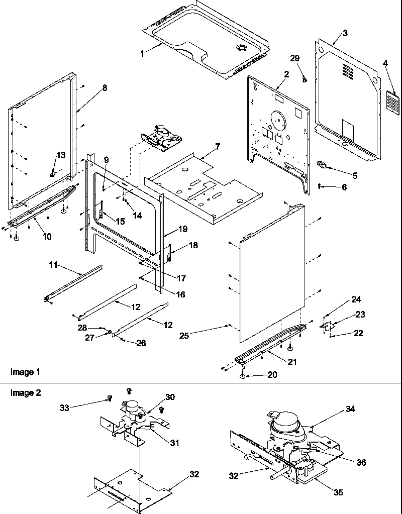 Amana ARR6400L/P1143432NL cabinet diagram
