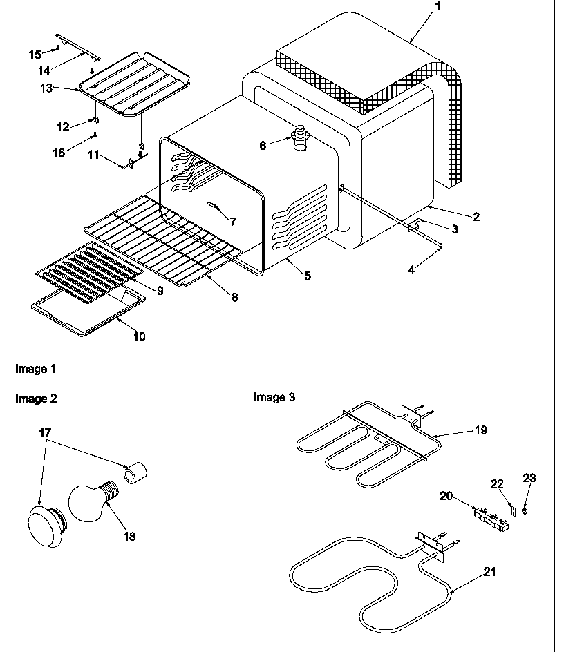 Amana ARR6400L/P1143432NL cavity diagram