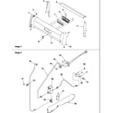 Amana ARG7600LL-P1143339NLL backguard and gas supply diagram