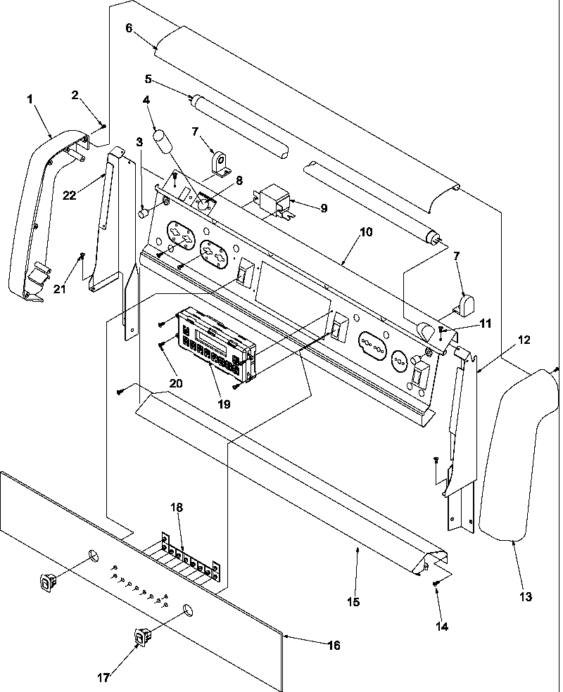 Amana ARG7800WW-P1143340NWW backguard diagram