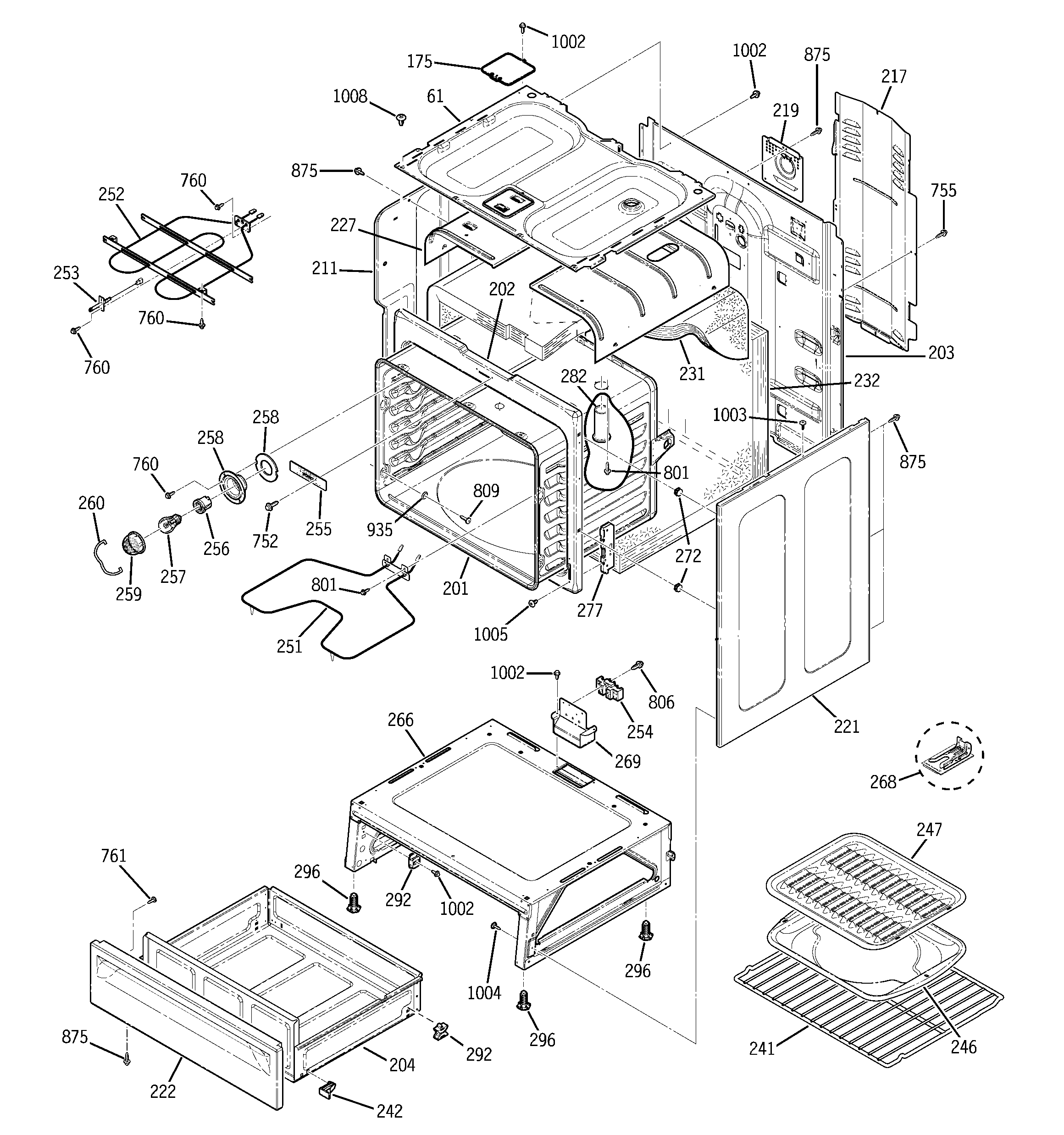 Kenmore 91194401301 body parts diagram
