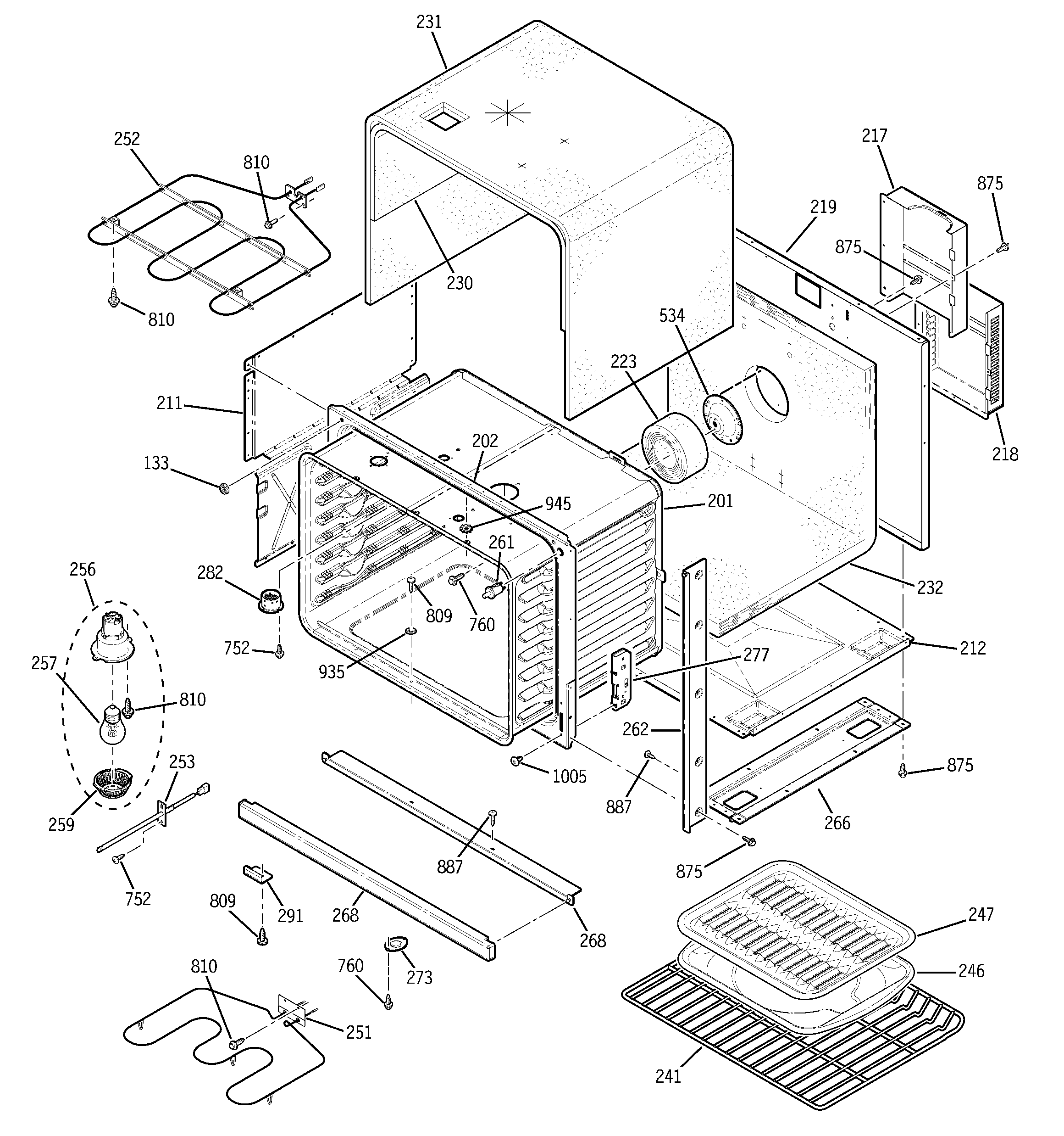 Kenmore 91147712201 body parts diagram