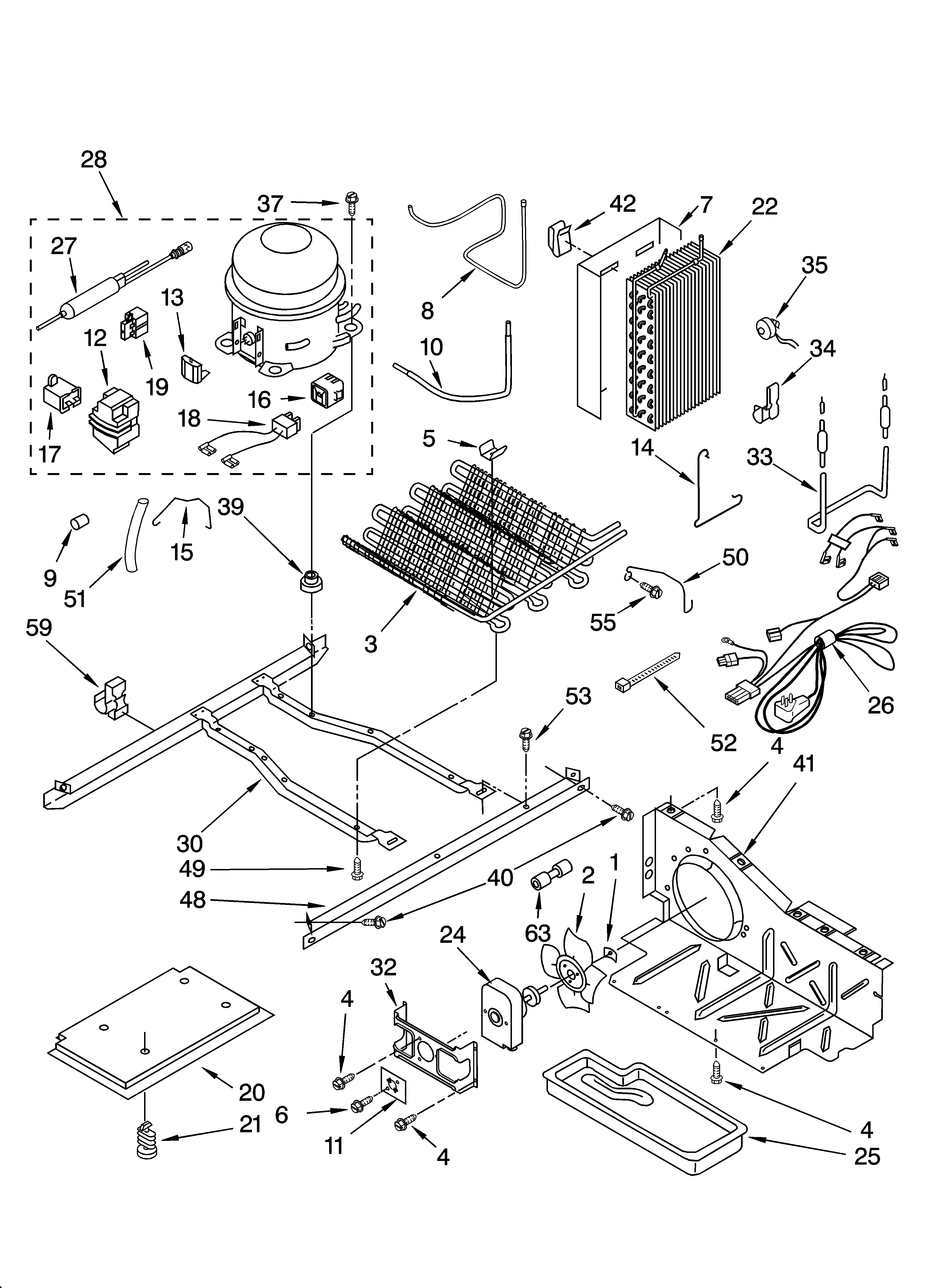 Kenmore Elite 10655213400 unit parts diagram