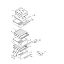 Kenmore 10656242400 refrigerator shelf parts diagram