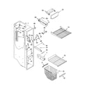 Kenmore 10656242400 freezer liner parts diagram