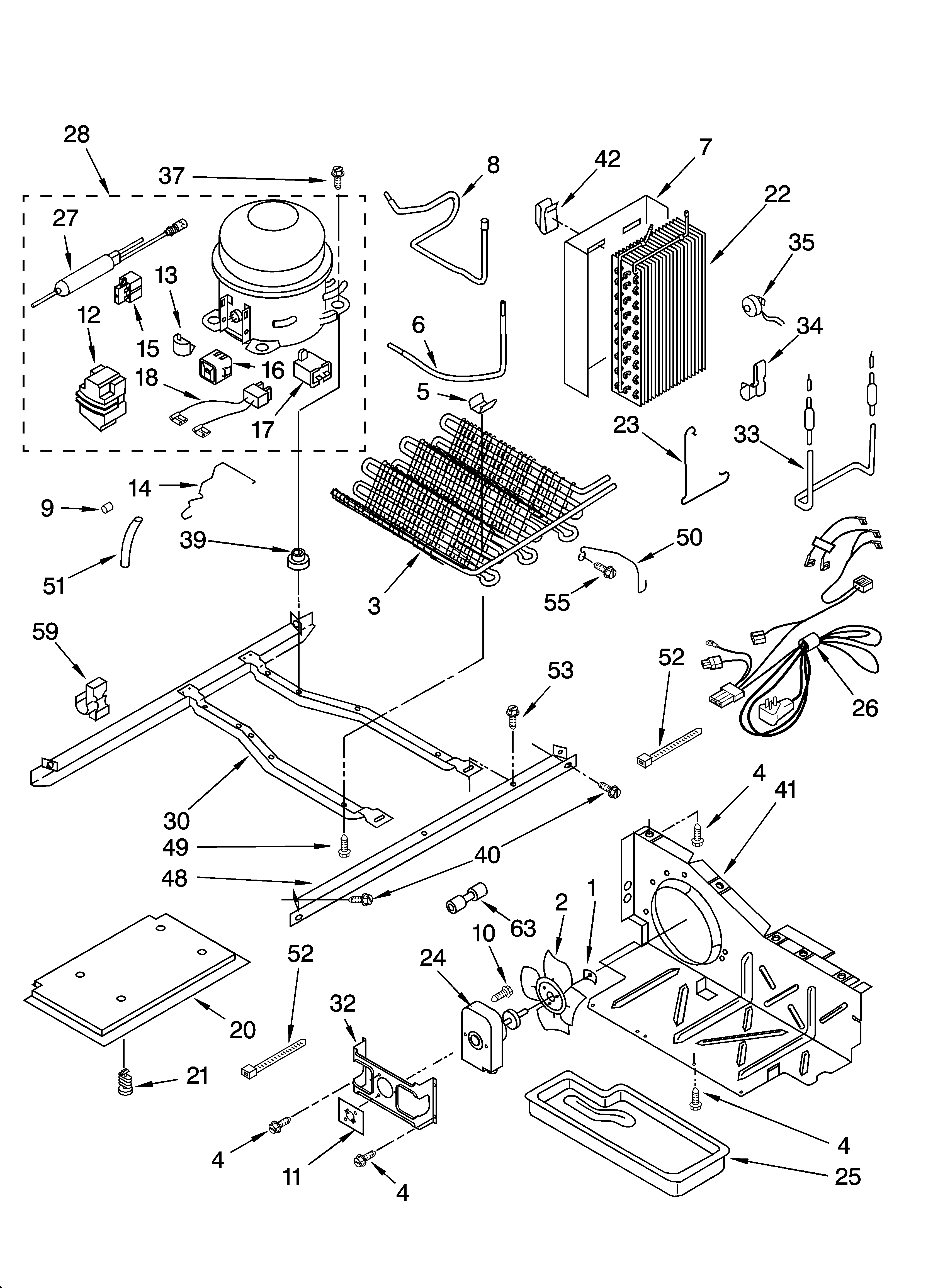 Kenmore 10656242400 unit parts diagram