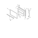 Kenmore 10664969400 freezer door parts diagram