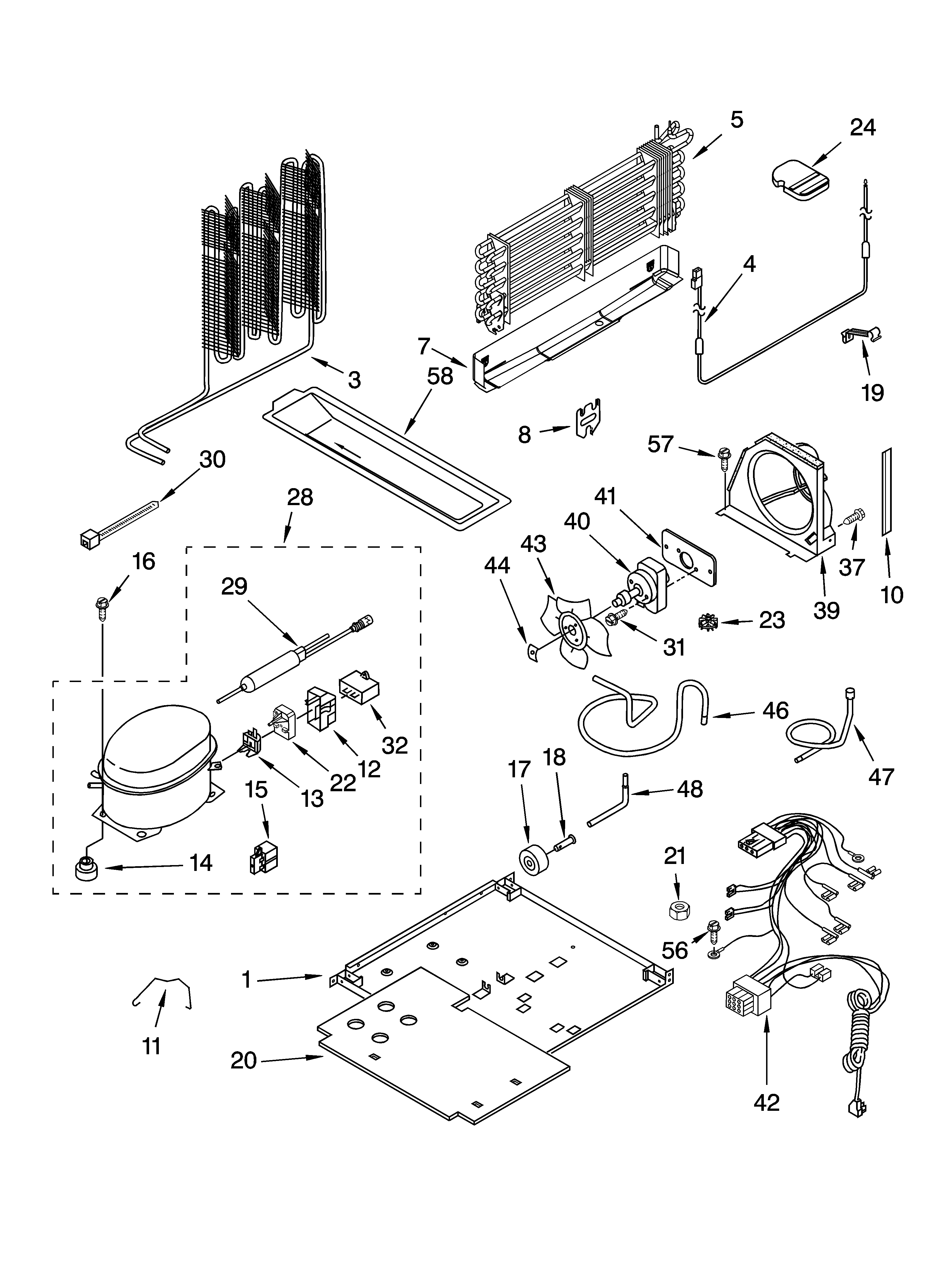 Kenmore 10673939300 unit parts diagram