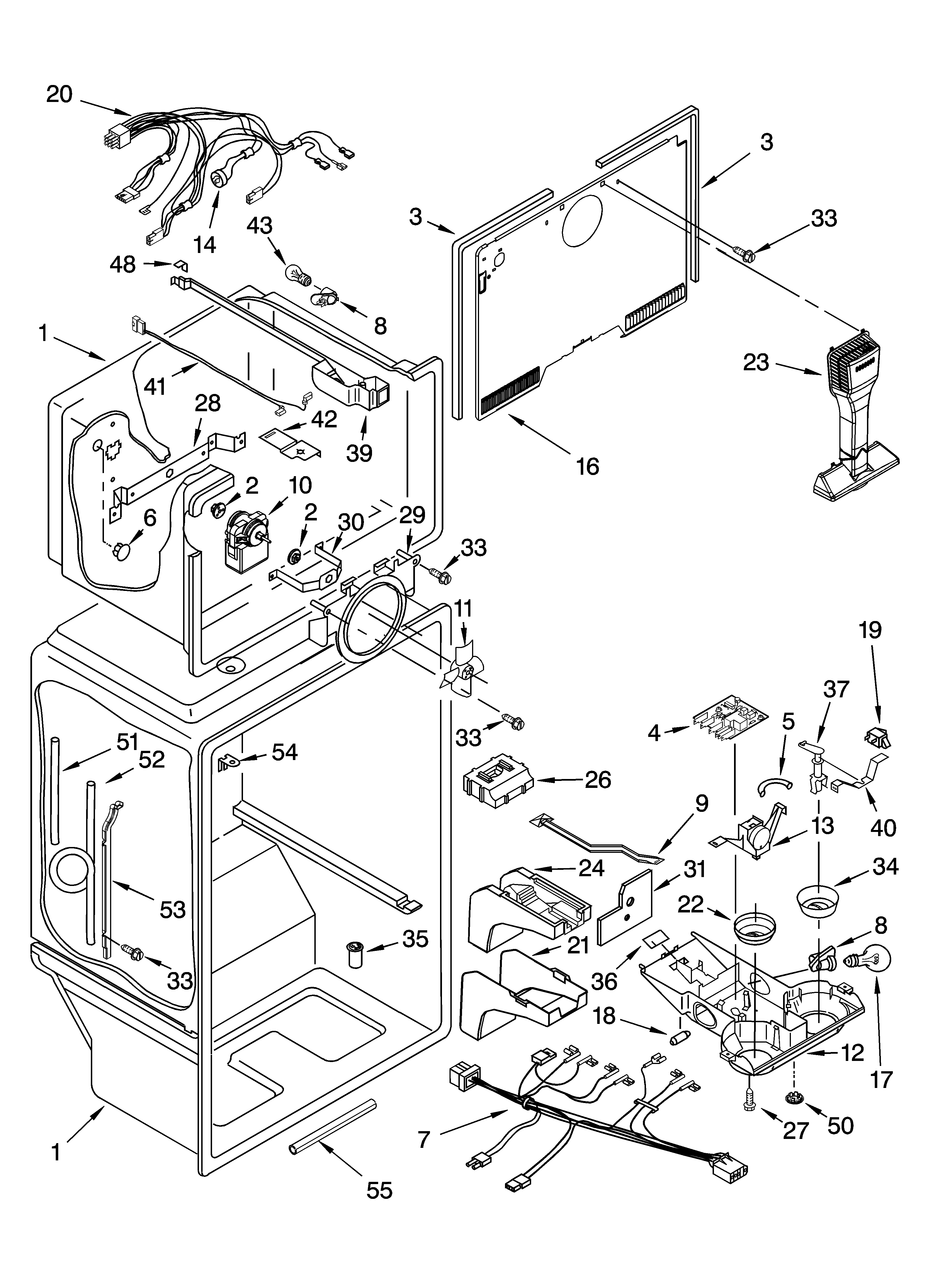 Kenmore 10674252400 liner parts diagram