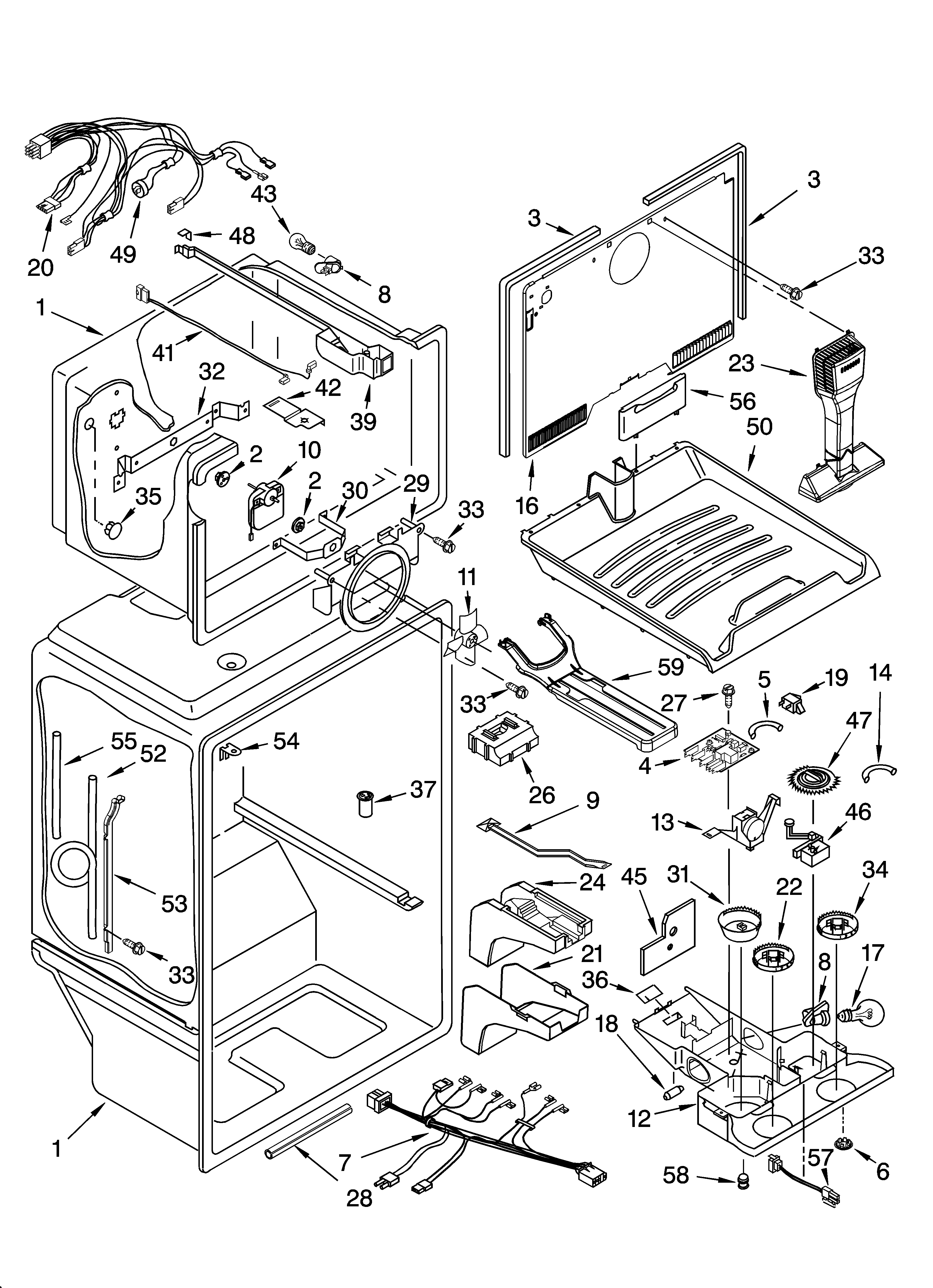 Kenmore 10674289400 liner parts diagram