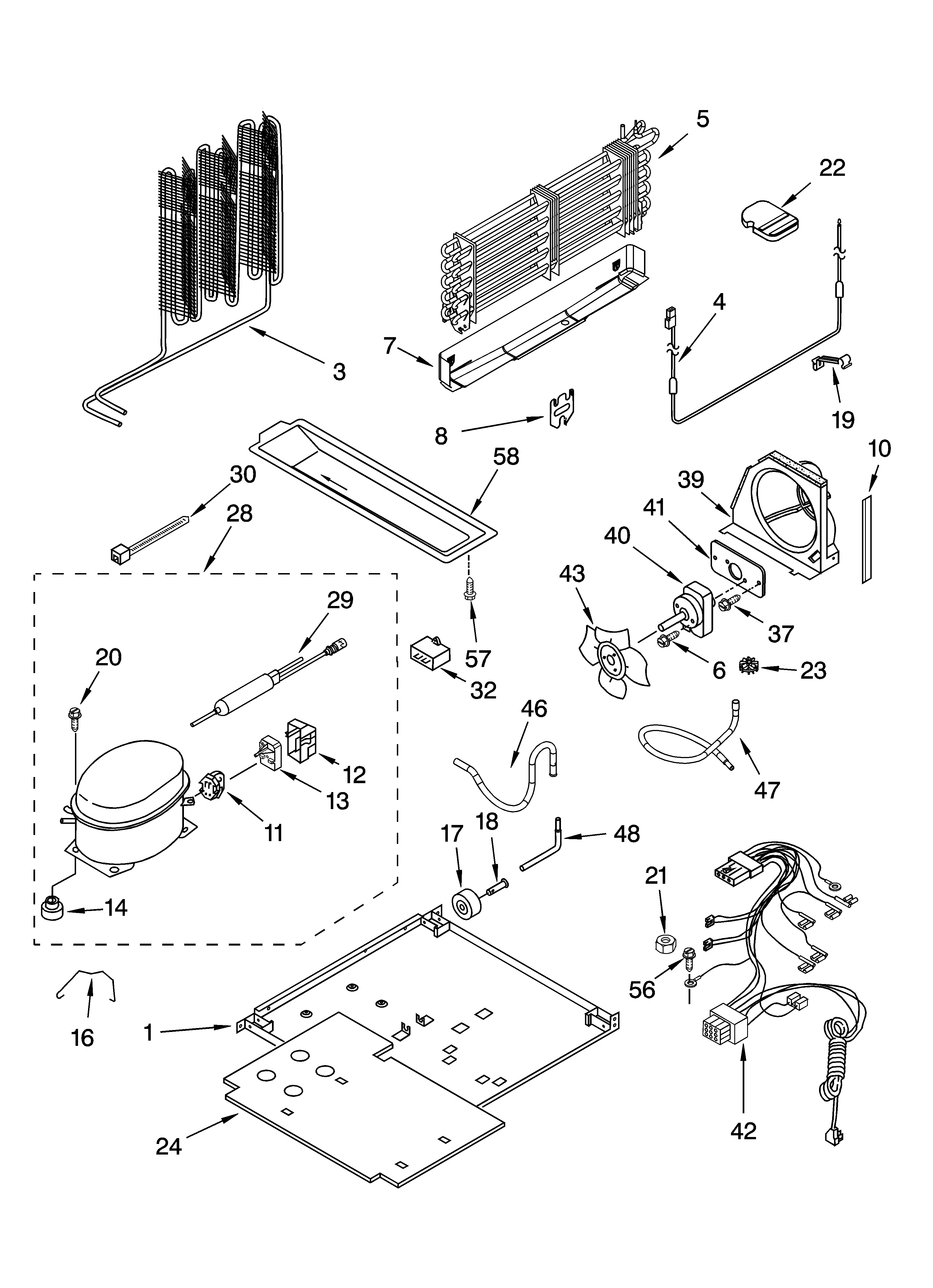Kenmore 10674289400 unit parts diagram