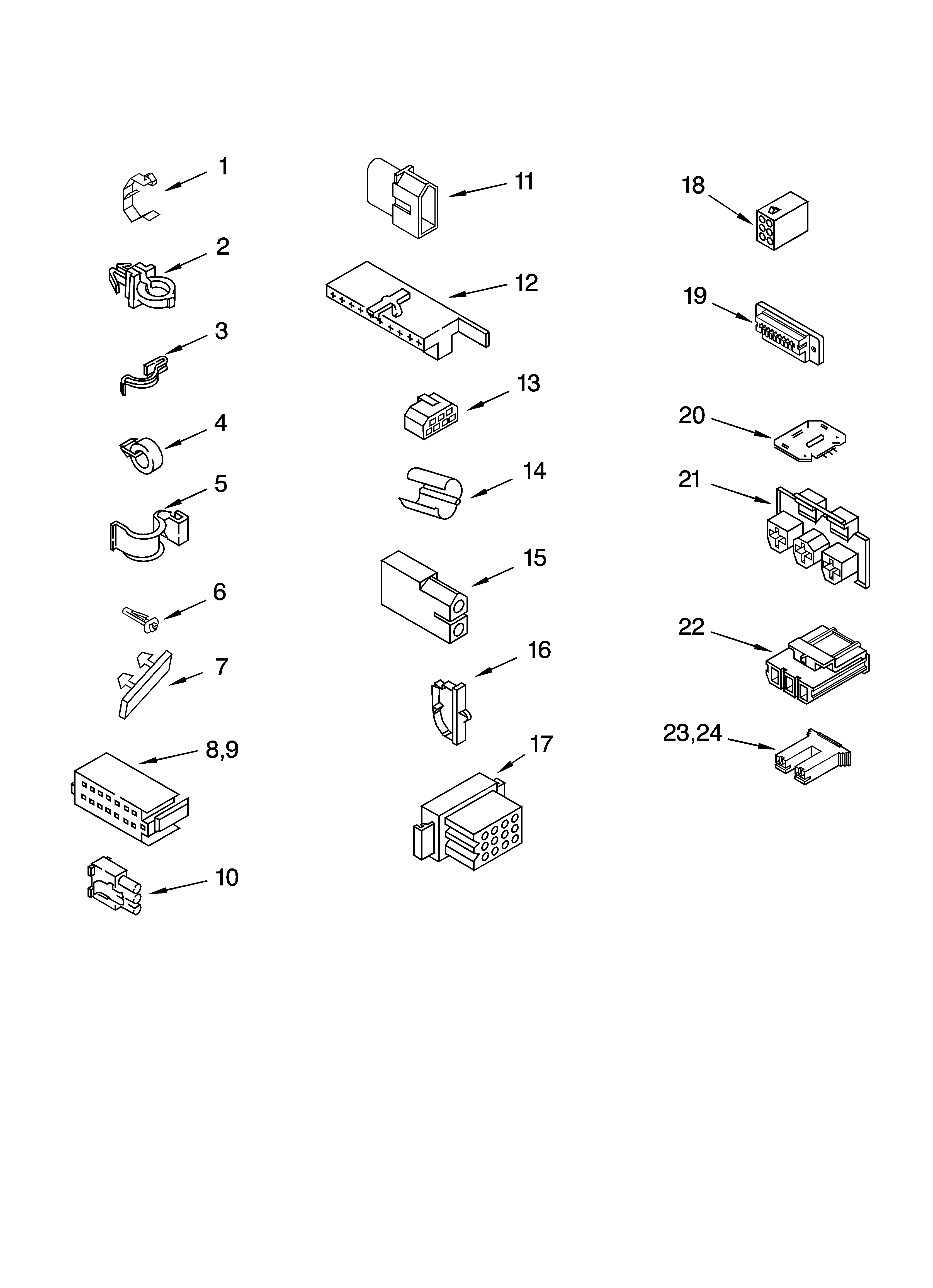Kenmore 11024994300 wiring harness parts diagram
