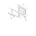 Kenmore 10673903301 freezer door parts diagram