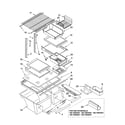 Kenmore 10673903301 shelf parts diagram