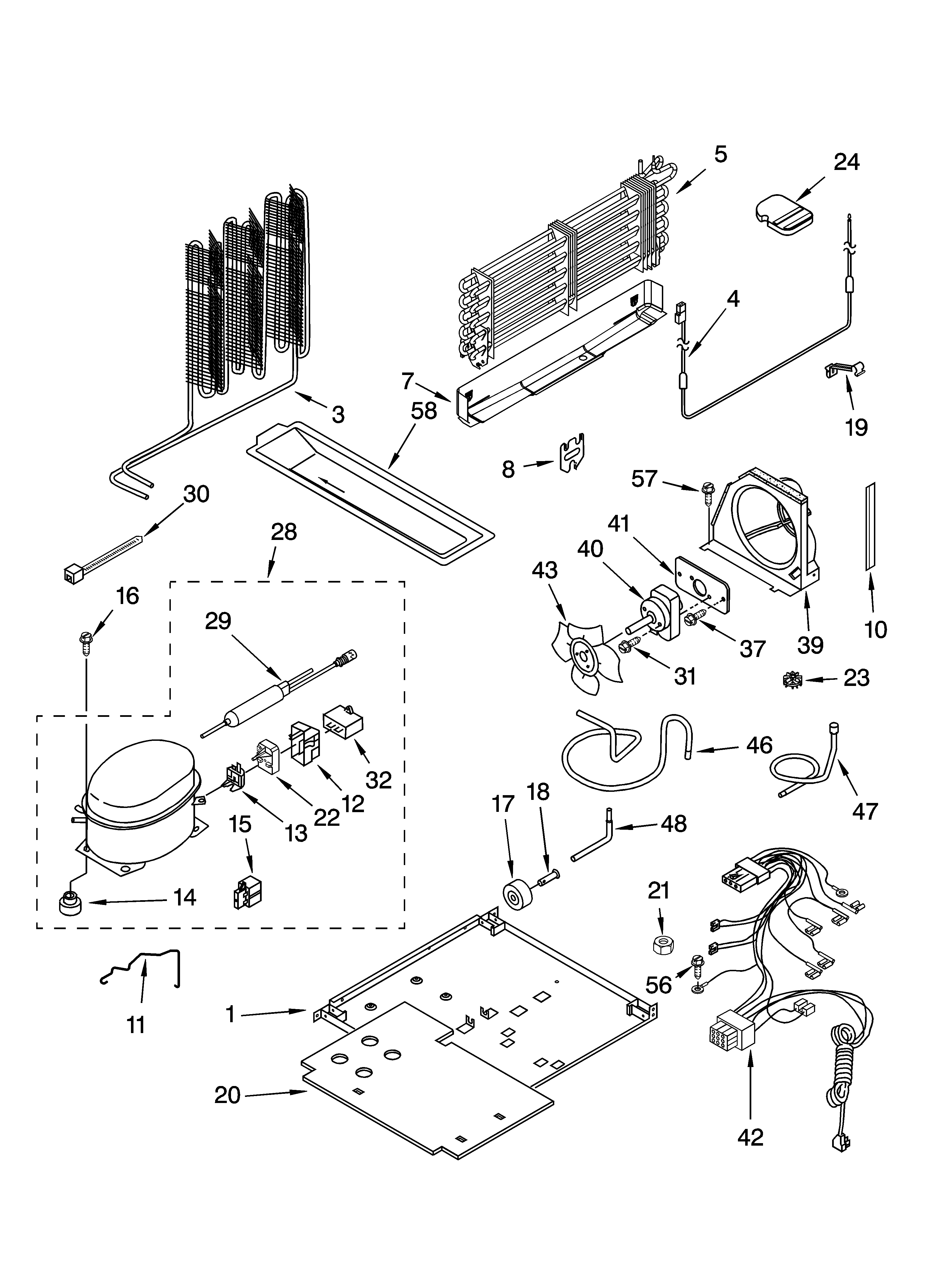 Kenmore 10673932301 unit parts diagram