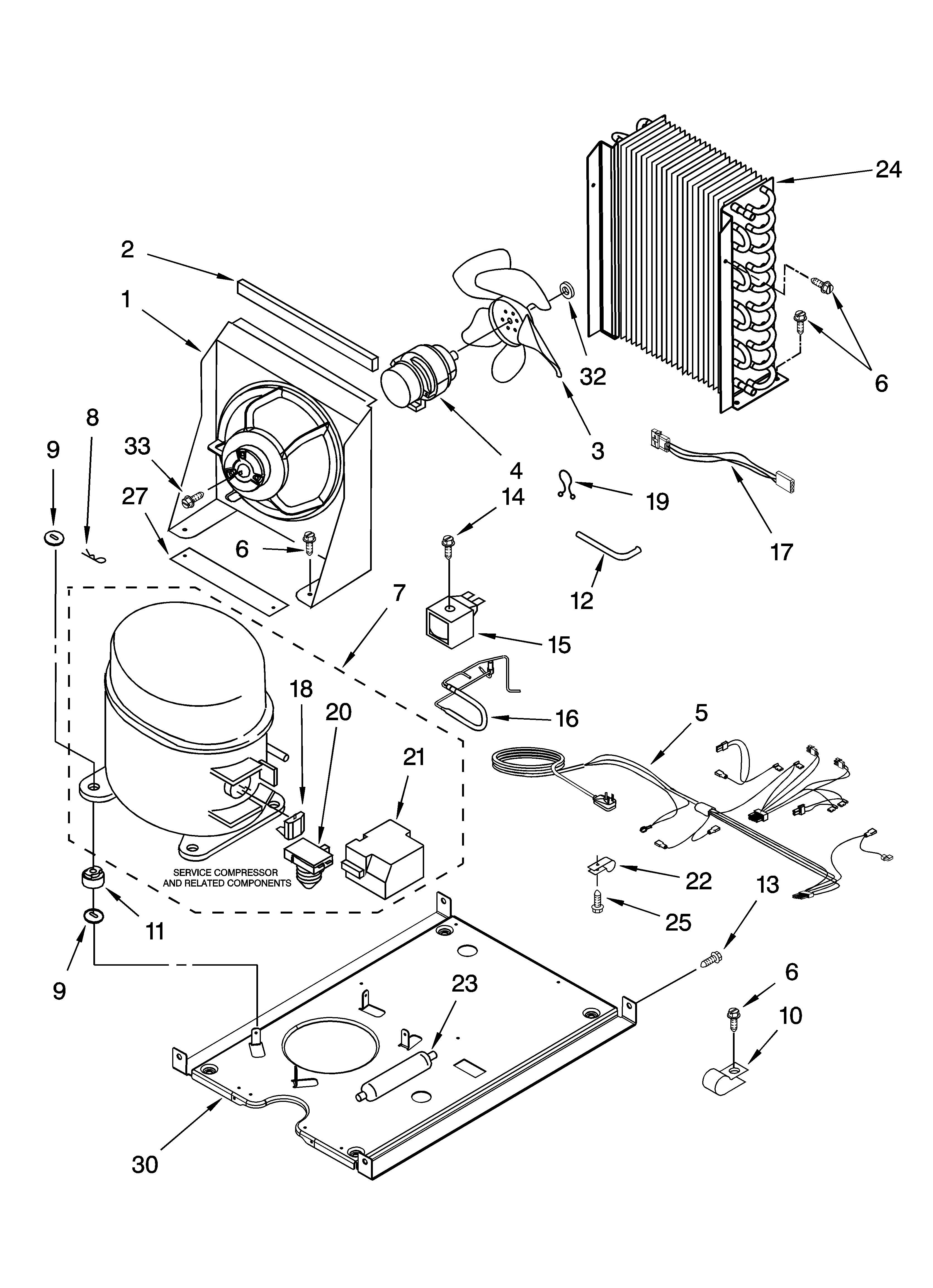 Kenmore 10689482996 unit parts diagram