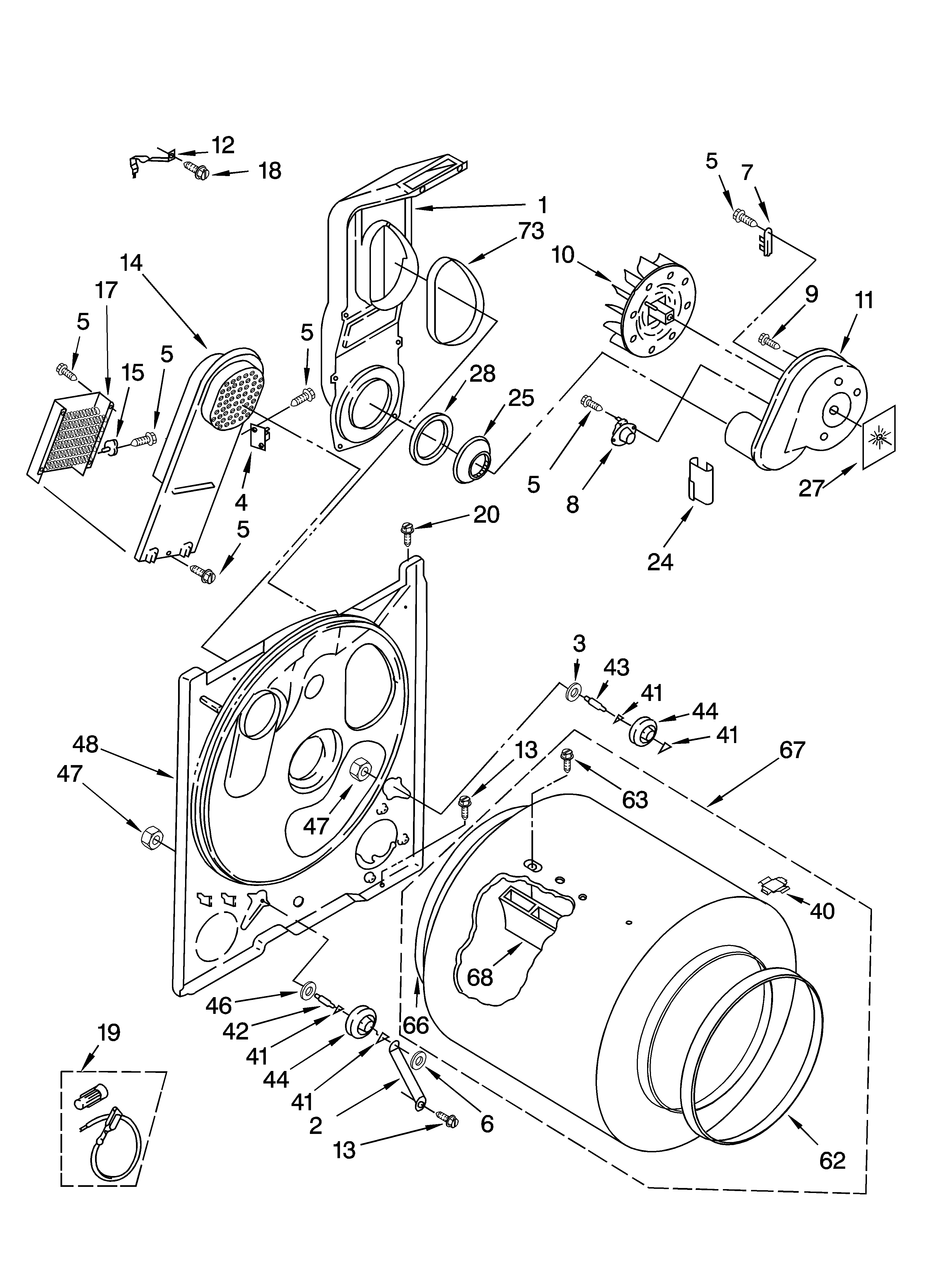Kenmore 11060012002 bulkhead parts diagram