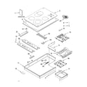Kenmore 66544044301 cooktop parts, miscellaneous parts diagram