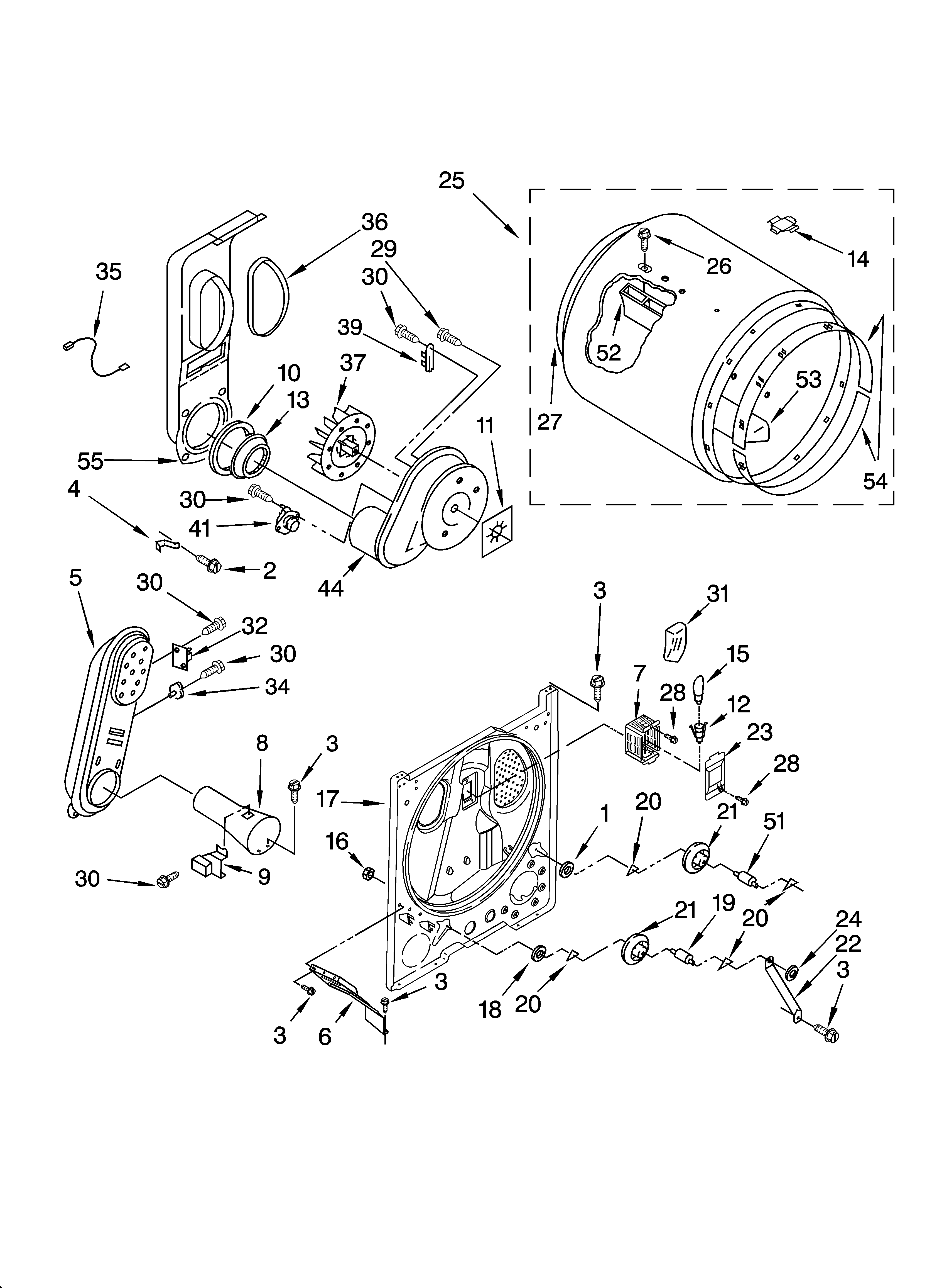 Kenmore 11072802102 bulkhead parts diagram