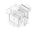 Kenmore 66575132300 door parts diagram