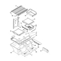 Kenmore 10664942400 shelf parts diagram