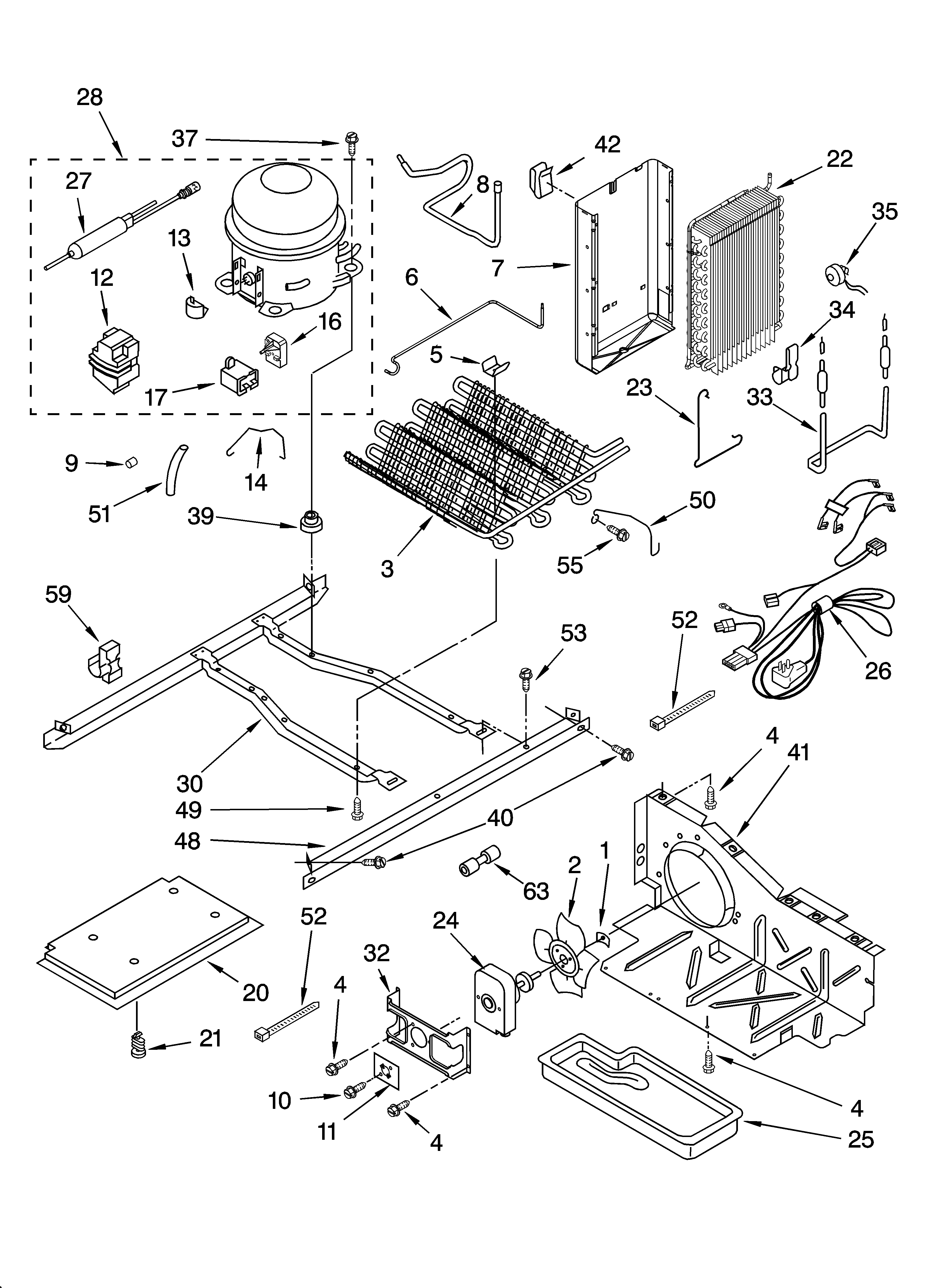 Kenmore 10653359300 unit parts diagram