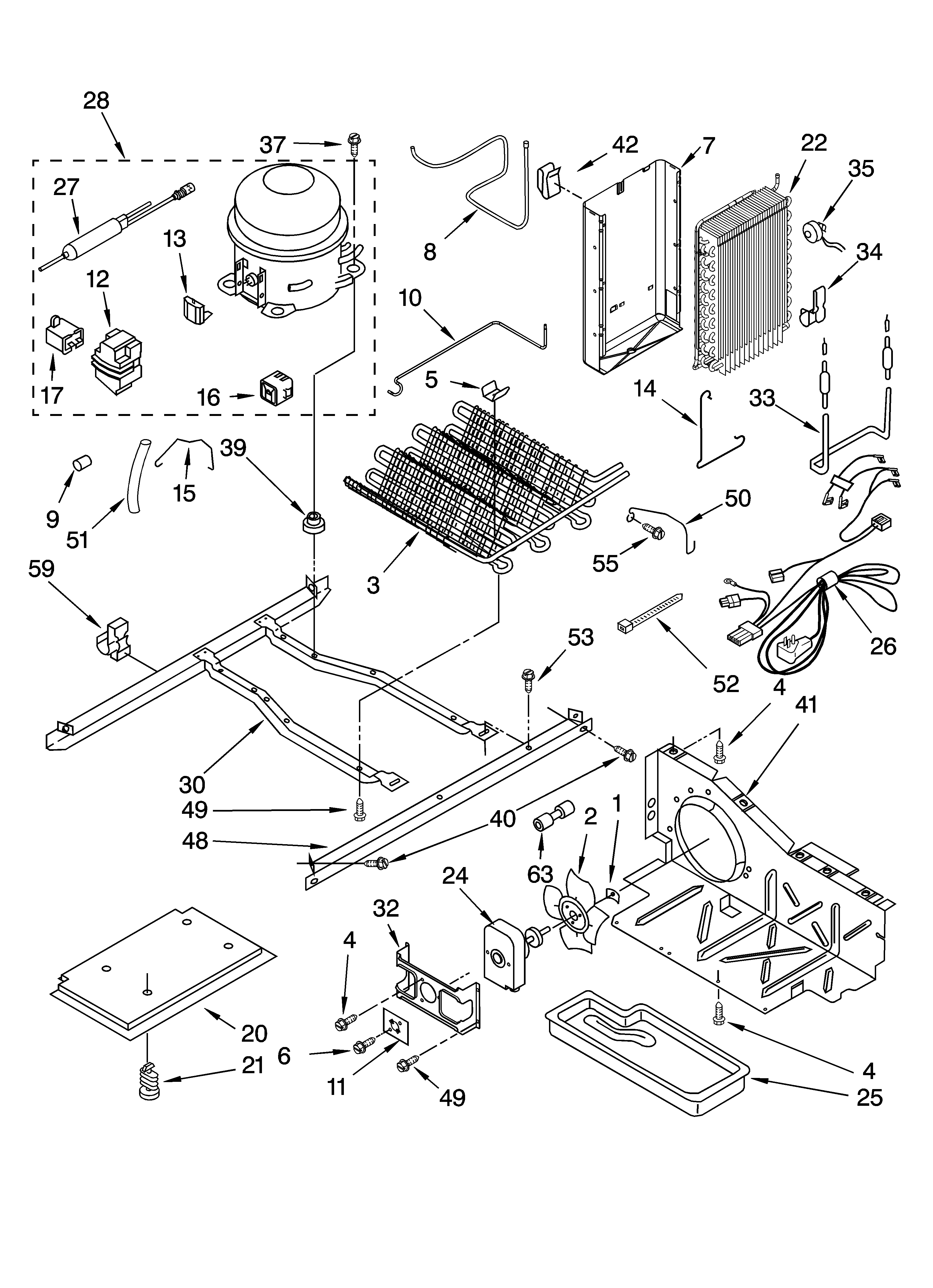 Kenmore 10654214300 unit parts diagram