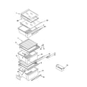 Kenmore 10655539400 refrigerator shelf parts diagram