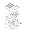 Kenmore 10664939400 shelf parts diagram