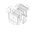Kenmore 66575169301 door parts diagram