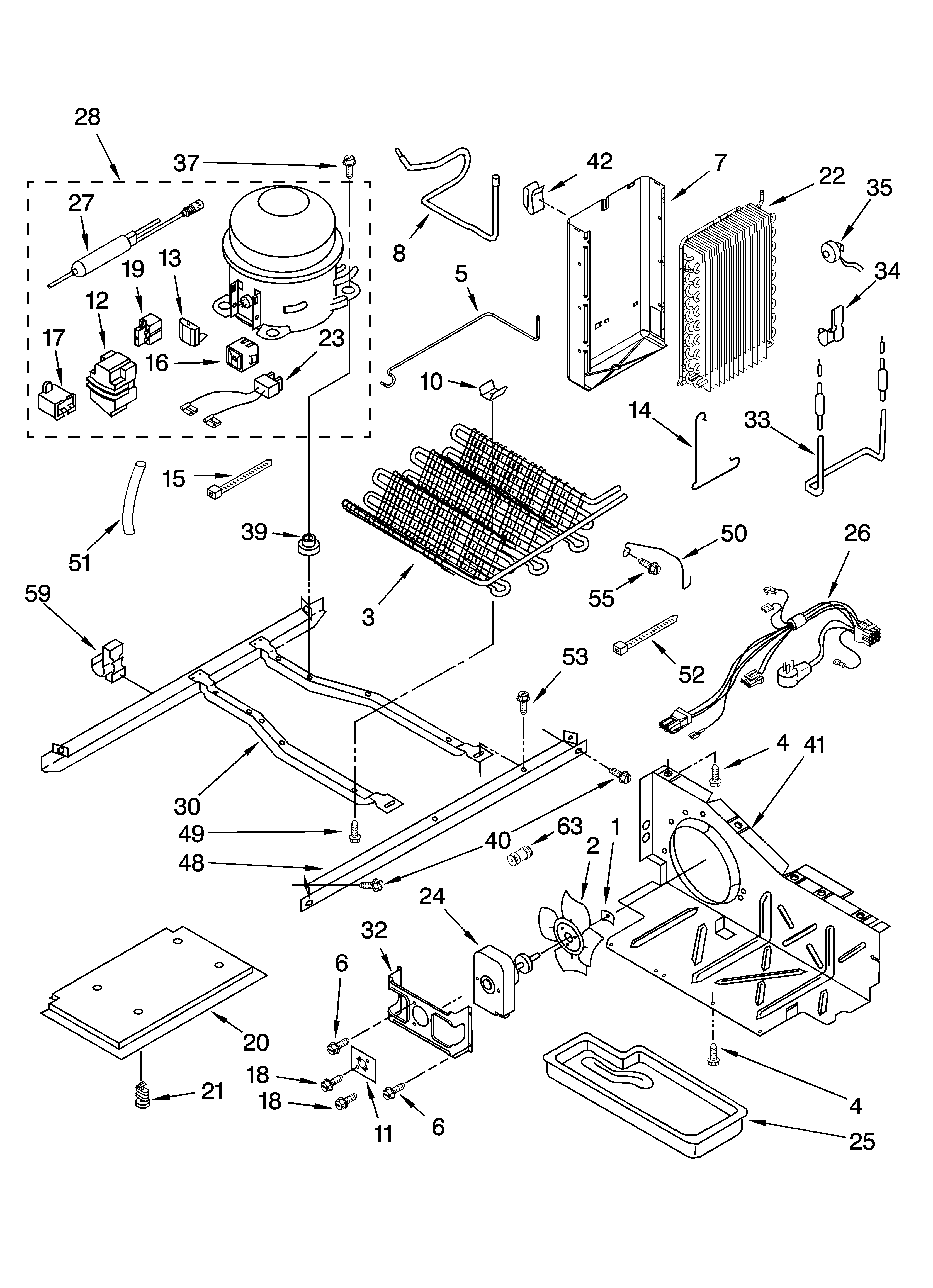 Kenmore 10654039400 unit parts diagram