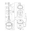 Kenmore 11015944400 agitator, basket and tub parts diagram