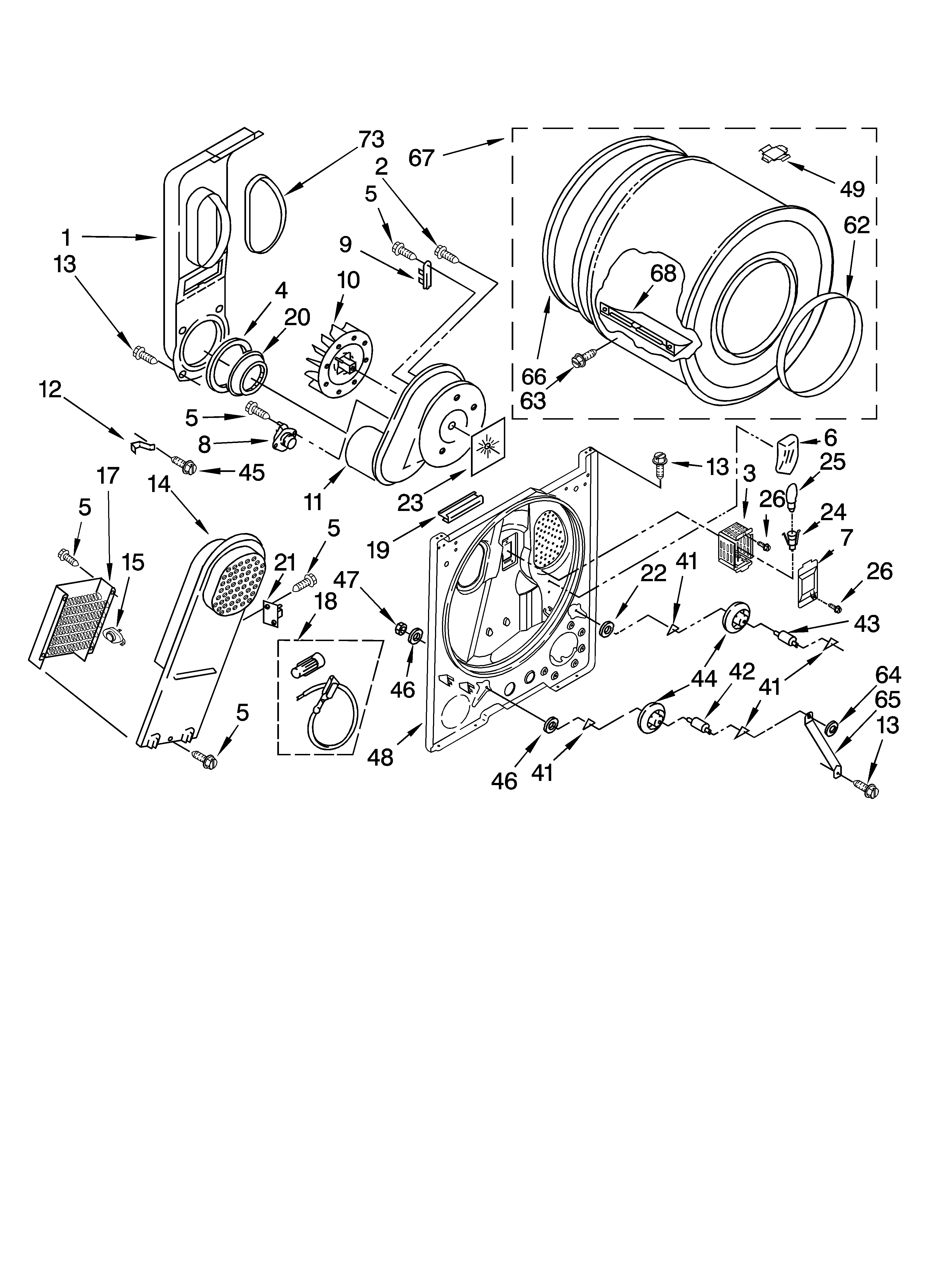 Kenmore 11062886101 bulkhead parts diagram